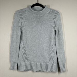 J. Crew Vintage Inspired Women's 1988 Rollneck Sweater Cotton Gray Size XS